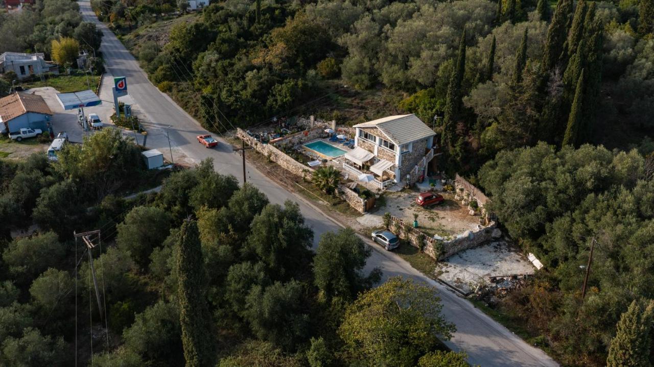 KouramádesStelios Stone House Sinarades别墅 外观 照片